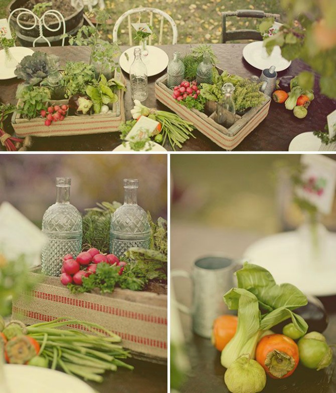 voce kao dekoracija stolova za goste na vencanju21 Umesto cvećem ukrasite stolove za goste voćem