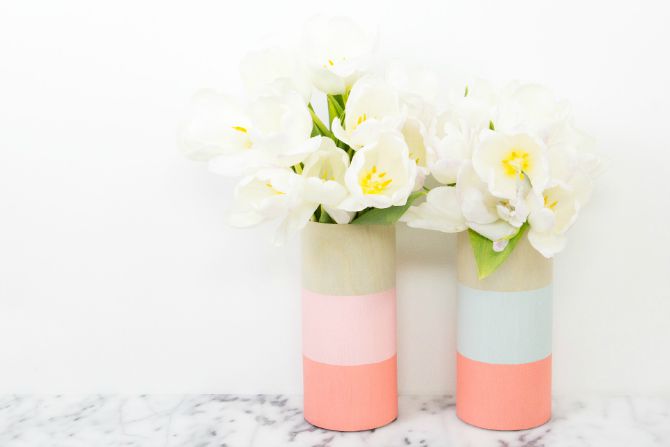 vaze u boji Napravite sami dekorativne vaze za venčanje