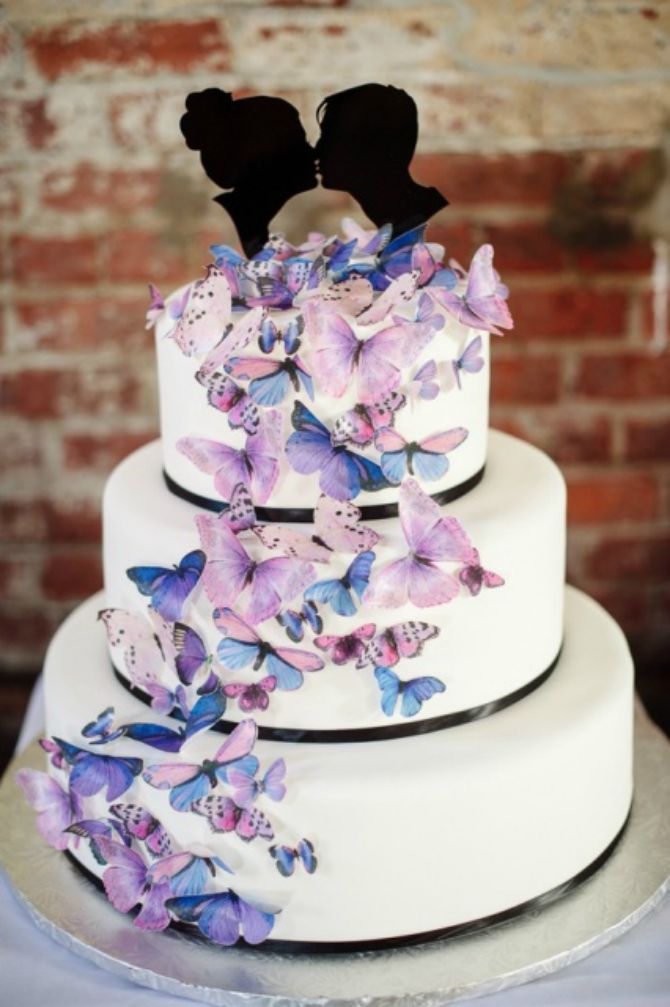 mladenačke torte ukrašene lepitirma Mladenačke torte ukrašene leptirima