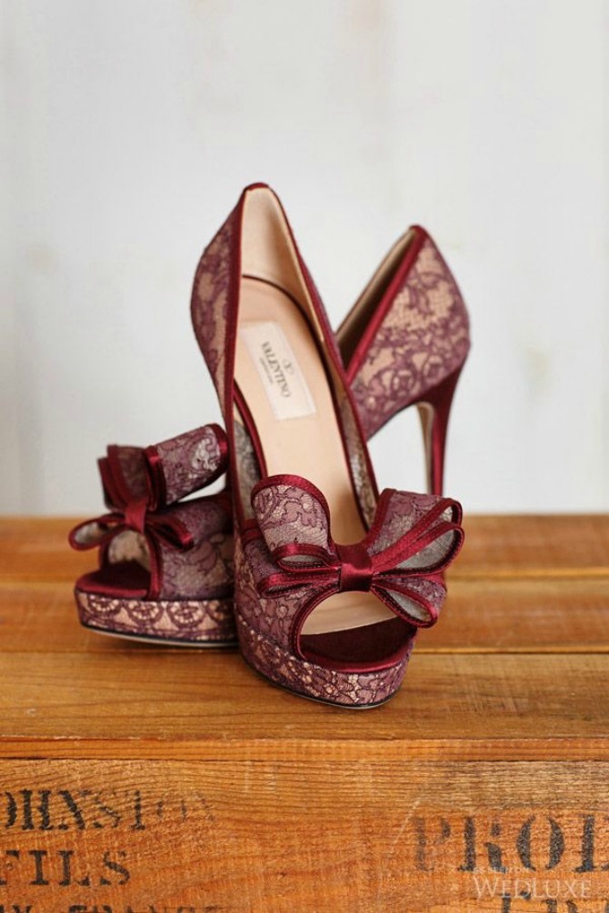 Cipele ukrašene čipkom Najlepše cipele za jesenje venčanje