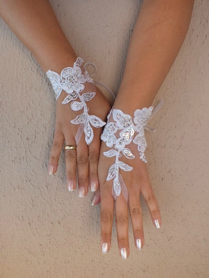 rukavice za mladu10 Rukavice kao najlepši ukras venčanice