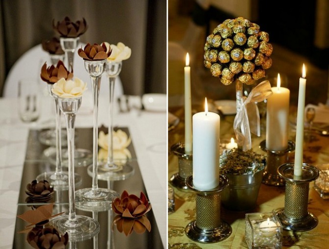 dekoracija stola cokolada svadba Ideje da čokoladom ukrasite venčanje