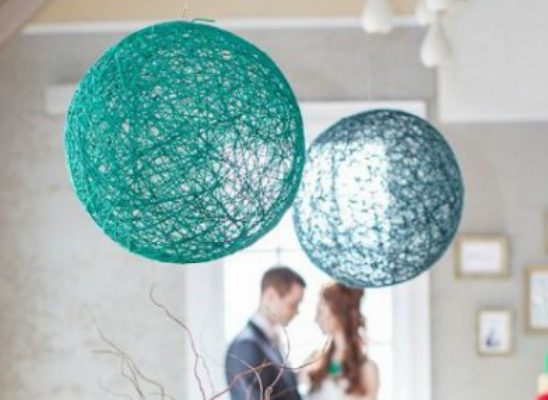 Interesantne lampe kao dekoracija na venčanju