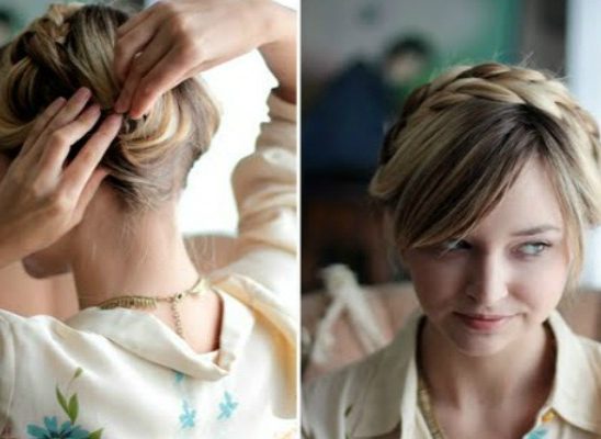 Laka frizura za kume: Ukrajinska pletenica