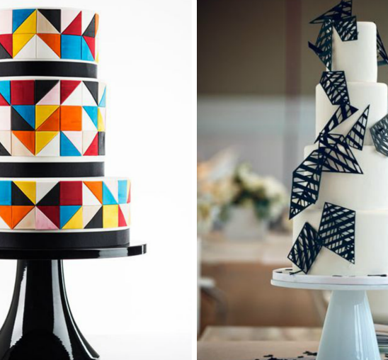 Geometrijski pravilne svadbene torte